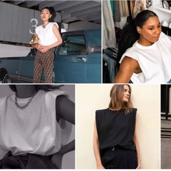 Padded shoulder tee! - Picture 3 of 3